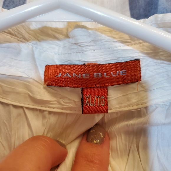 Jane Blue vintage white embroidered shirt - Picture 4 of 6